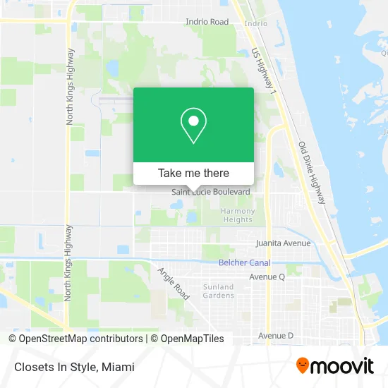 Closets In Style map