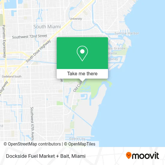 Dockside Fuel Market + Bait map