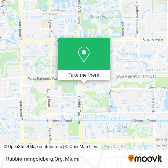 Rabbiefremgoldberg.Org map