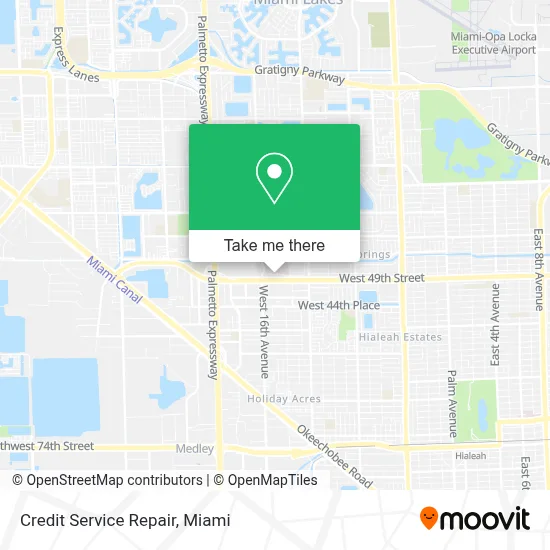 Credit Service Repair map