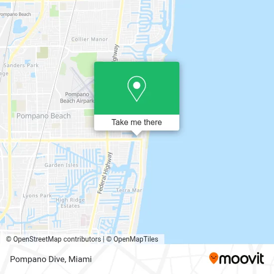 Pompano Dive map