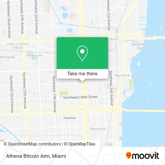 Athena Bitcoin Atm map