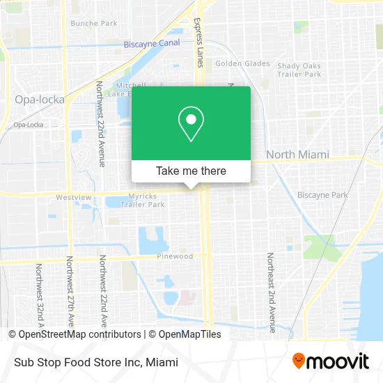 Sub Stop Food Store Inc map