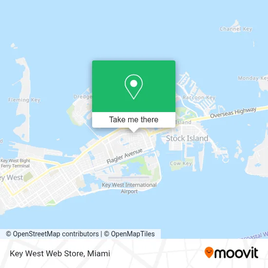 Key West Web Store map