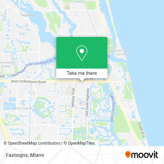 Fastsigns map