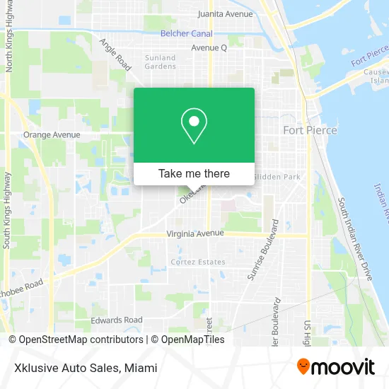 Xklusive Auto Sales map