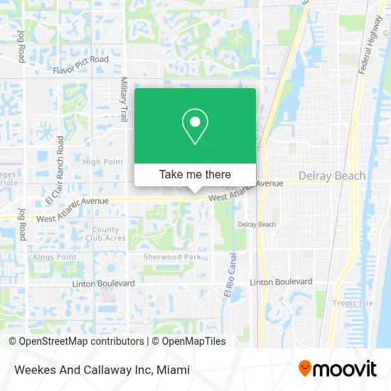 Weekes And Callaway Inc map
