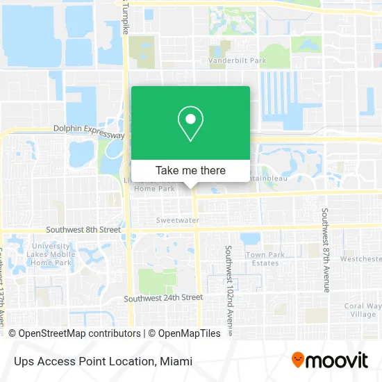 Ups Access Point Location map