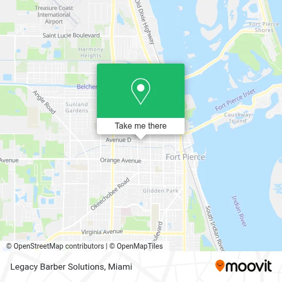 Legacy Barber Solutions map