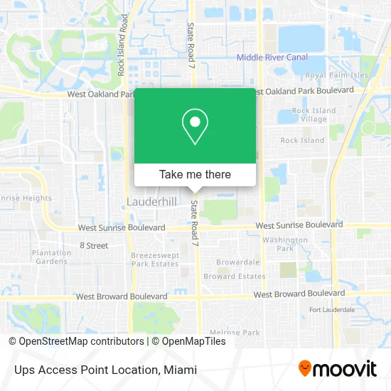Ups Access Point Location map