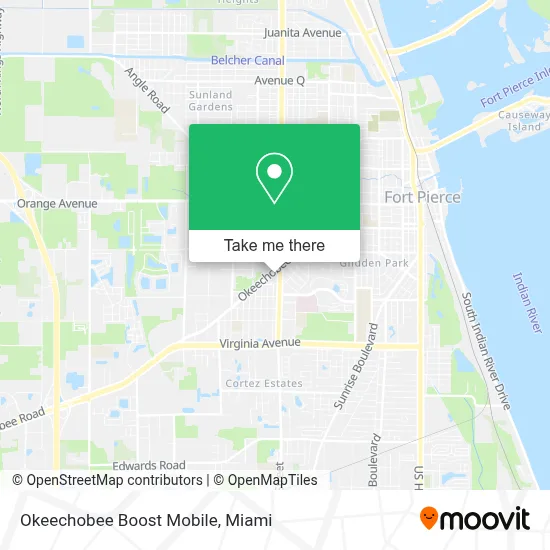 Okeechobee Boost Mobile map