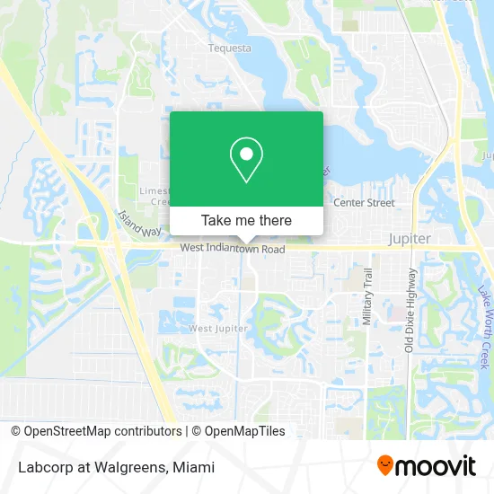 Labcorp at Walgreens map