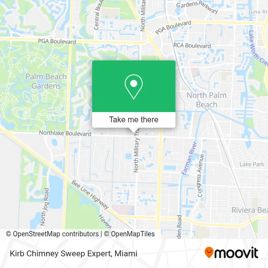 Kirb Chimney Sweep Expert map