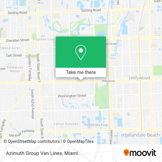 Azimuth Group Van Lines map