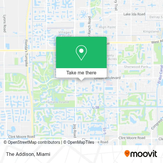 The Addison map