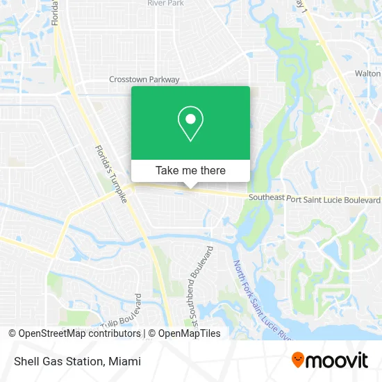 Shell Gas Station map