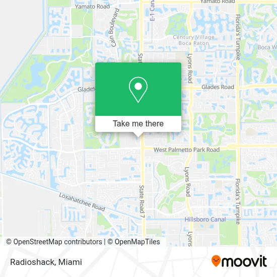 Radioshack map
