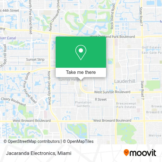 Jacaranda Electronics map