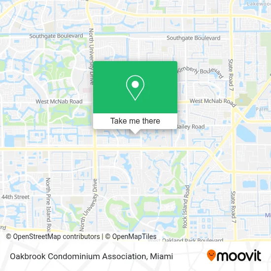 Oakbrook Condominium Association map