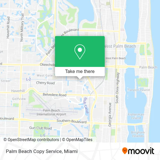 Palm Beach Copy Service map