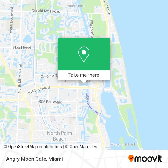 Angry Moon Cafe map