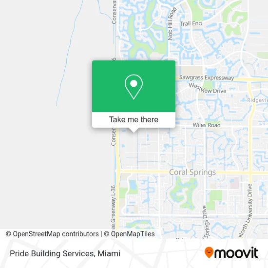 Pride Building Services map