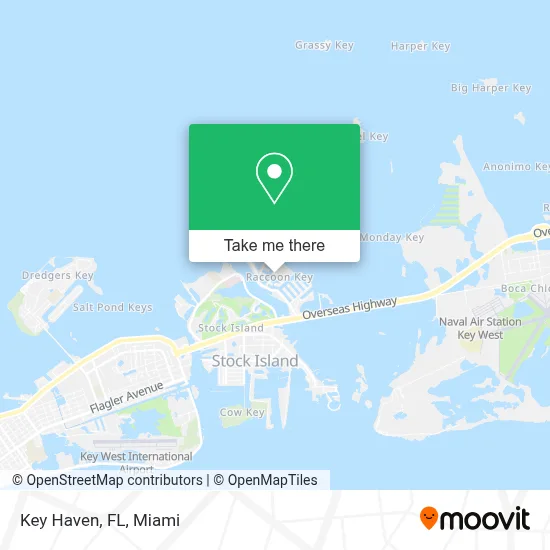 Key Haven, FL map