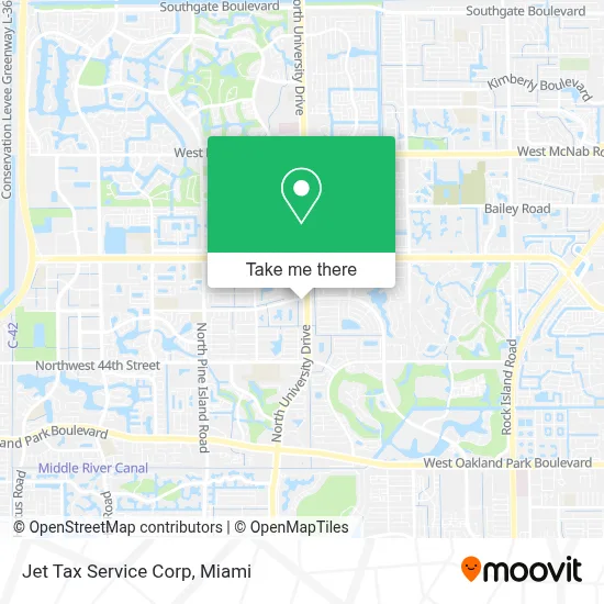 Jet Tax Service Corp map