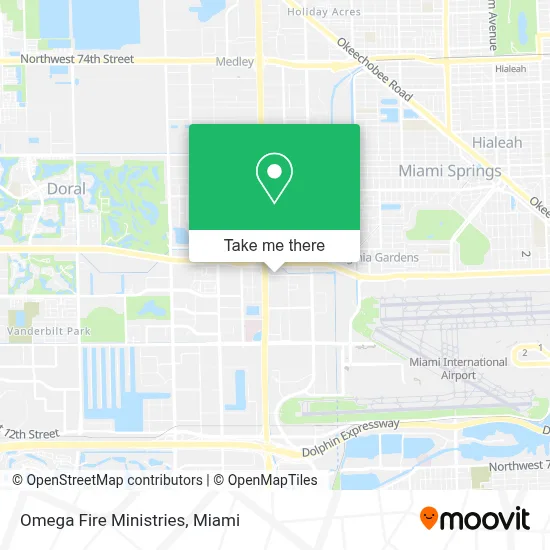 Omega Fire Ministries map