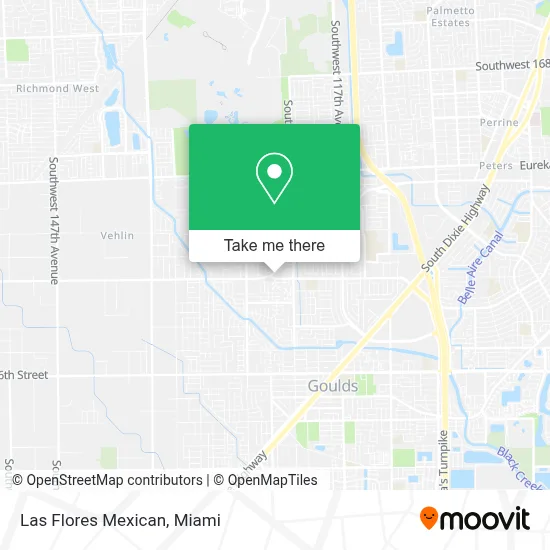 Las Flores Mexican map
