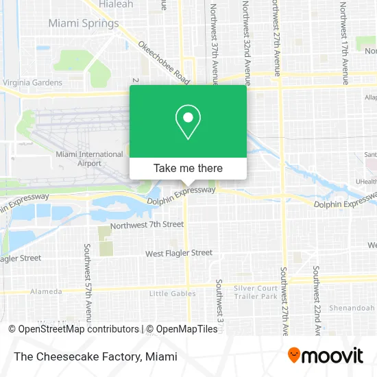The Cheesecake Factory map
