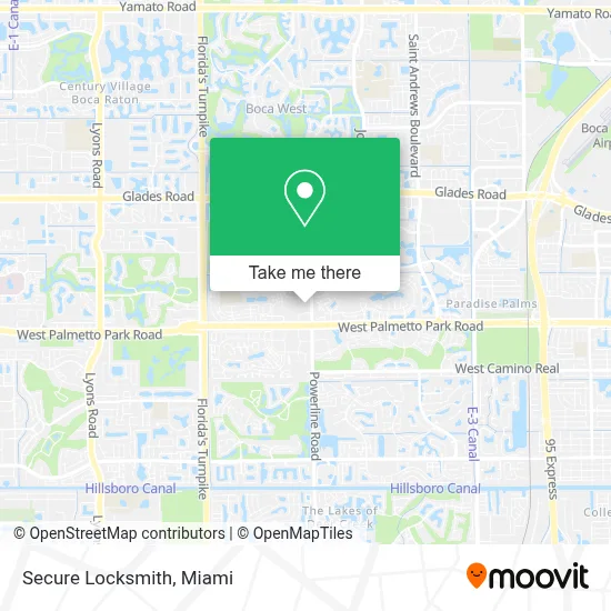Secure Locksmith map
