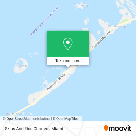 Skins And Fins Charters map