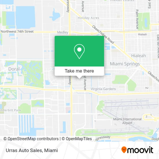 Urras Auto Sales map