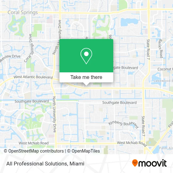 All Professional Solutions map