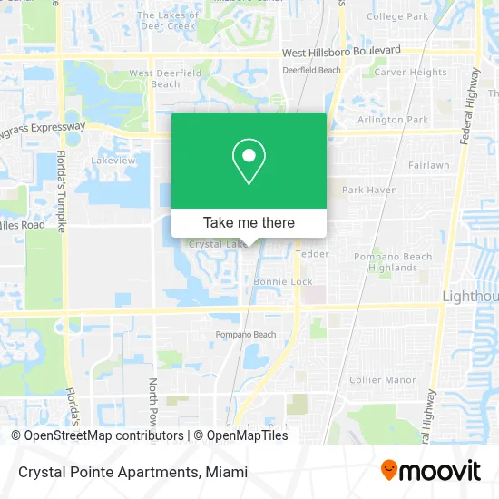 Crystal Pointe Apartments map