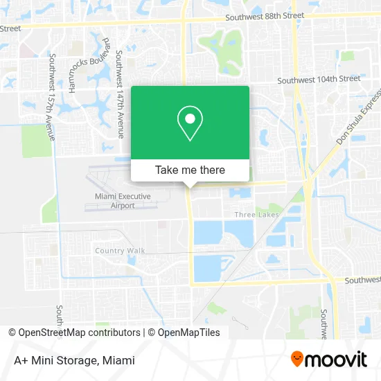 A+ Mini Storage map