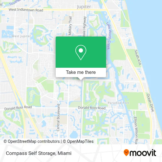 Compass Self Storage map