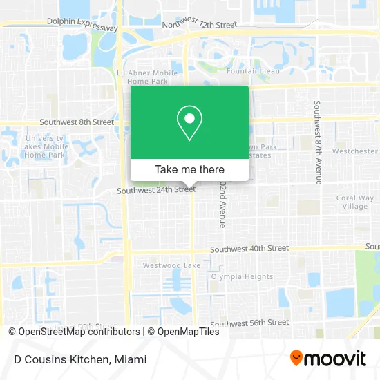D Cousins Kitchen map