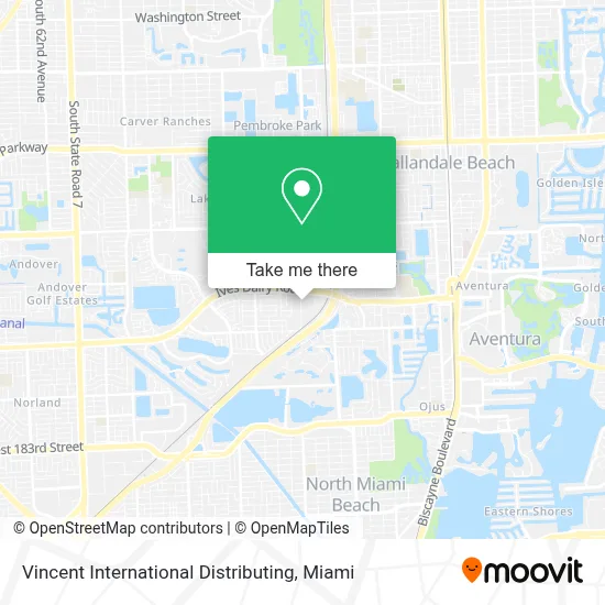Vincent International Distributing map