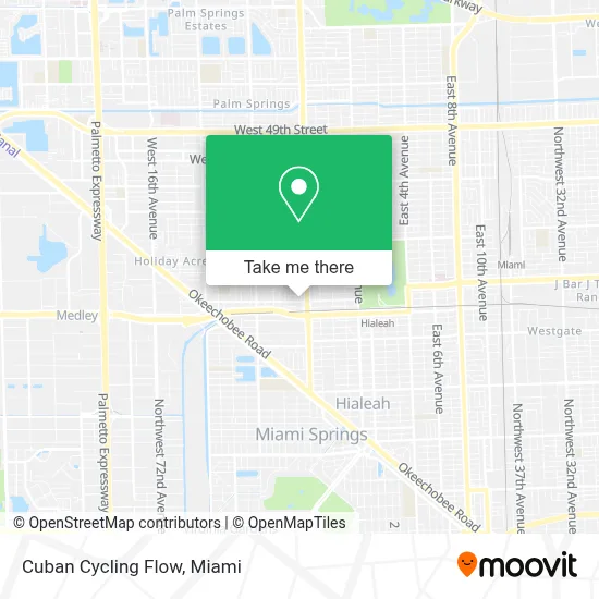Cuban Cycling Flow map
