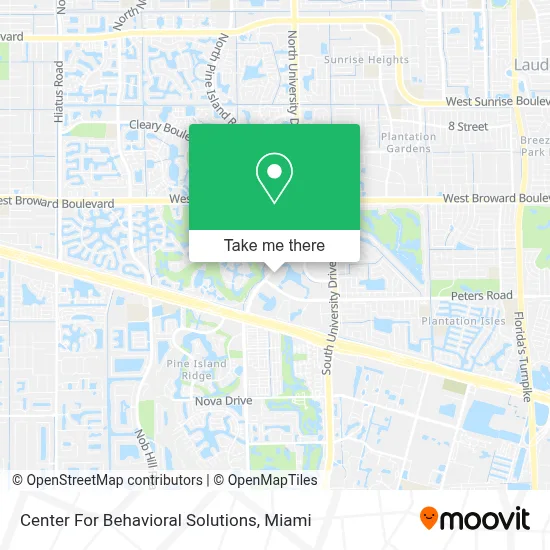 Center For Behavioral Solutions map