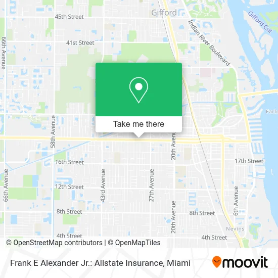 Frank E Alexander Jr.: Allstate Insurance map