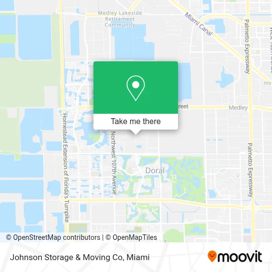Johnson Storage & Moving Co map