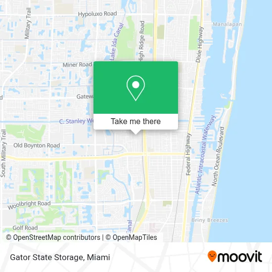 Gator State Storage map