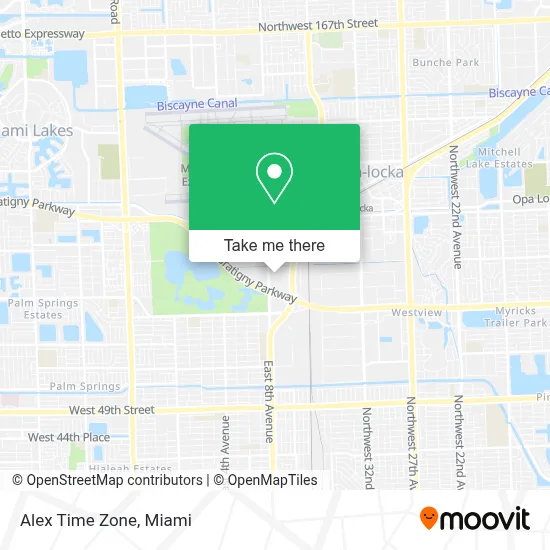 Alex Time Zone map