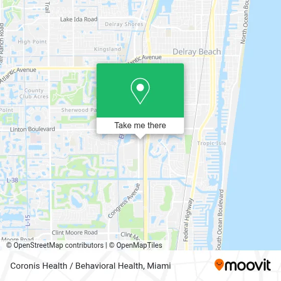 Coronis Health / Behavioral Health map