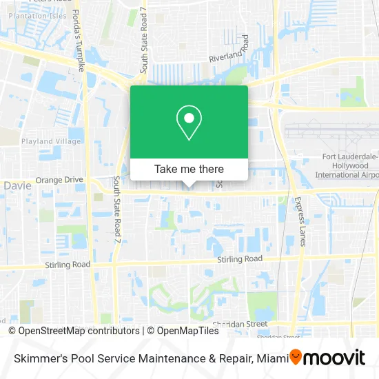 Skimmer's Pool Service Maintenance & Repair map