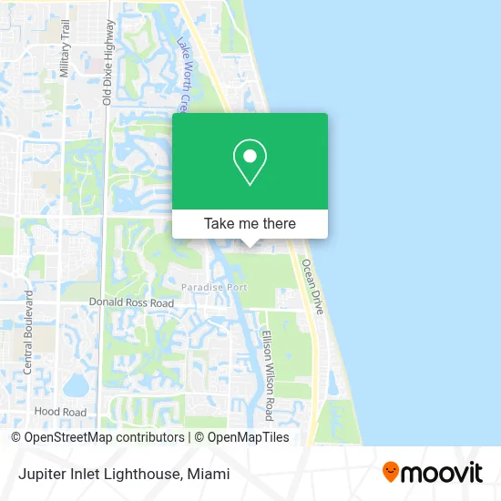 Jupiter Inlet Lighthouse map