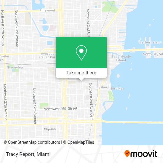 Tracy Report map
